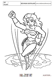 wonder-woman boyama sayfaları